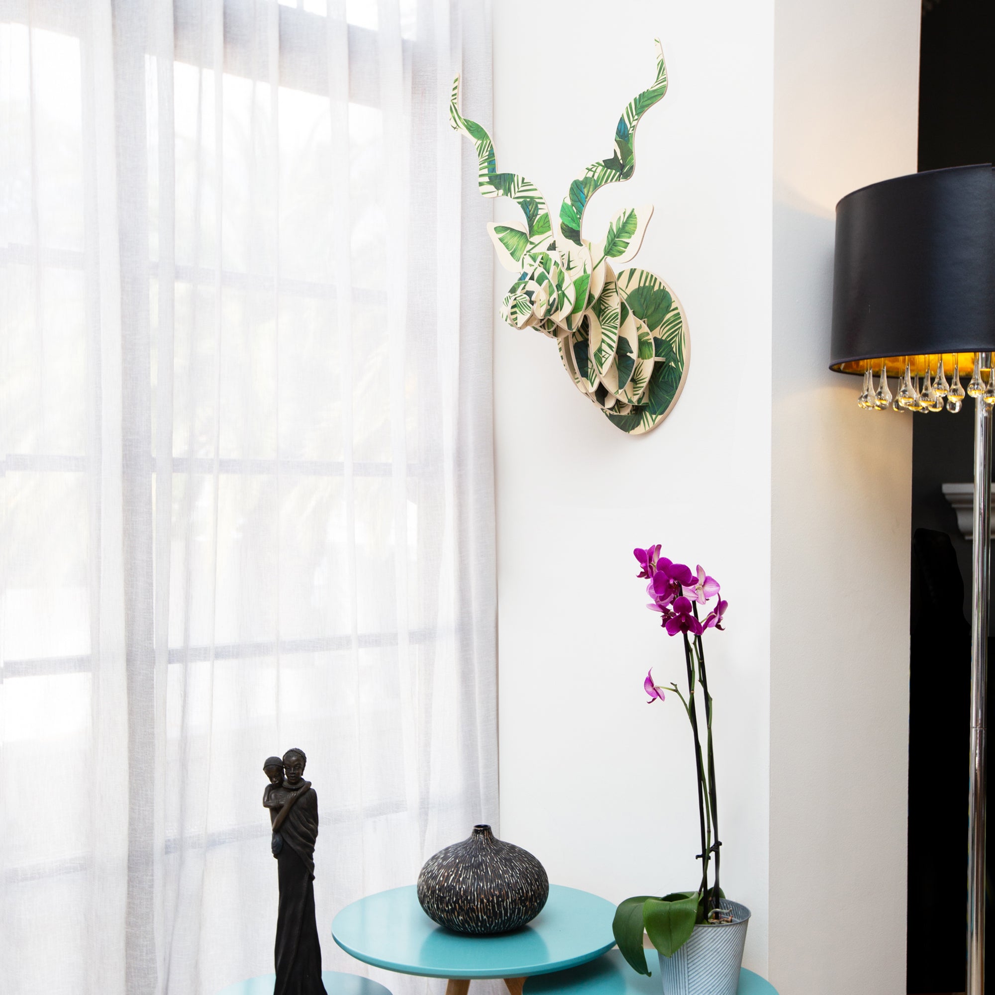 Head On Design, Kudu head, Luscious Leaf