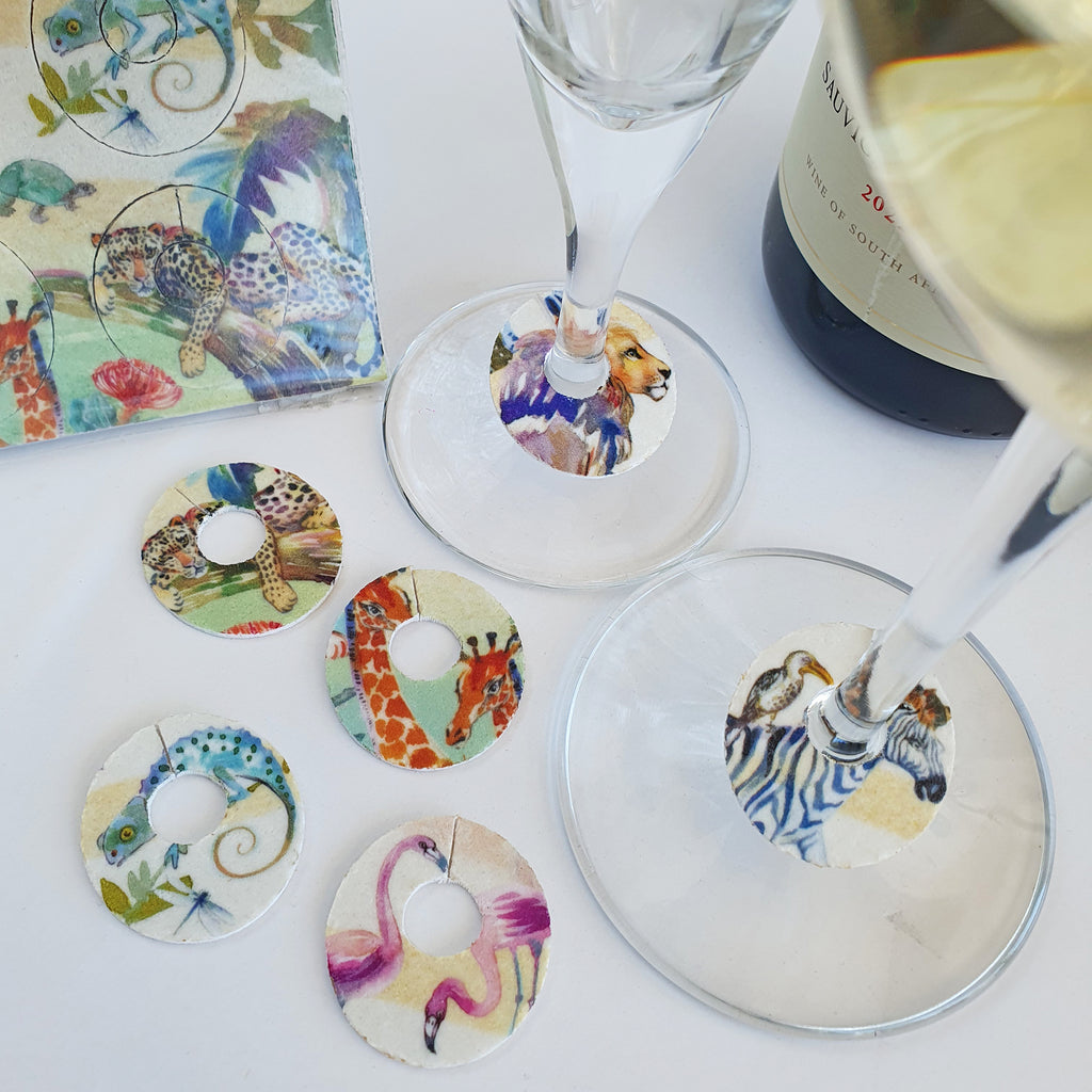 African Wine Glass Identifiers - Main Image