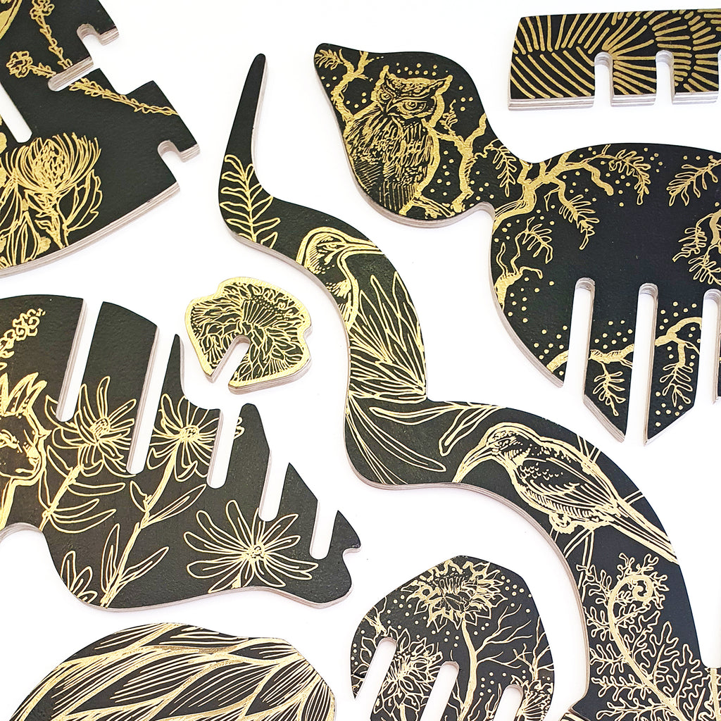 Hand Illustrated 'Fynbos Bounty' Kudu head