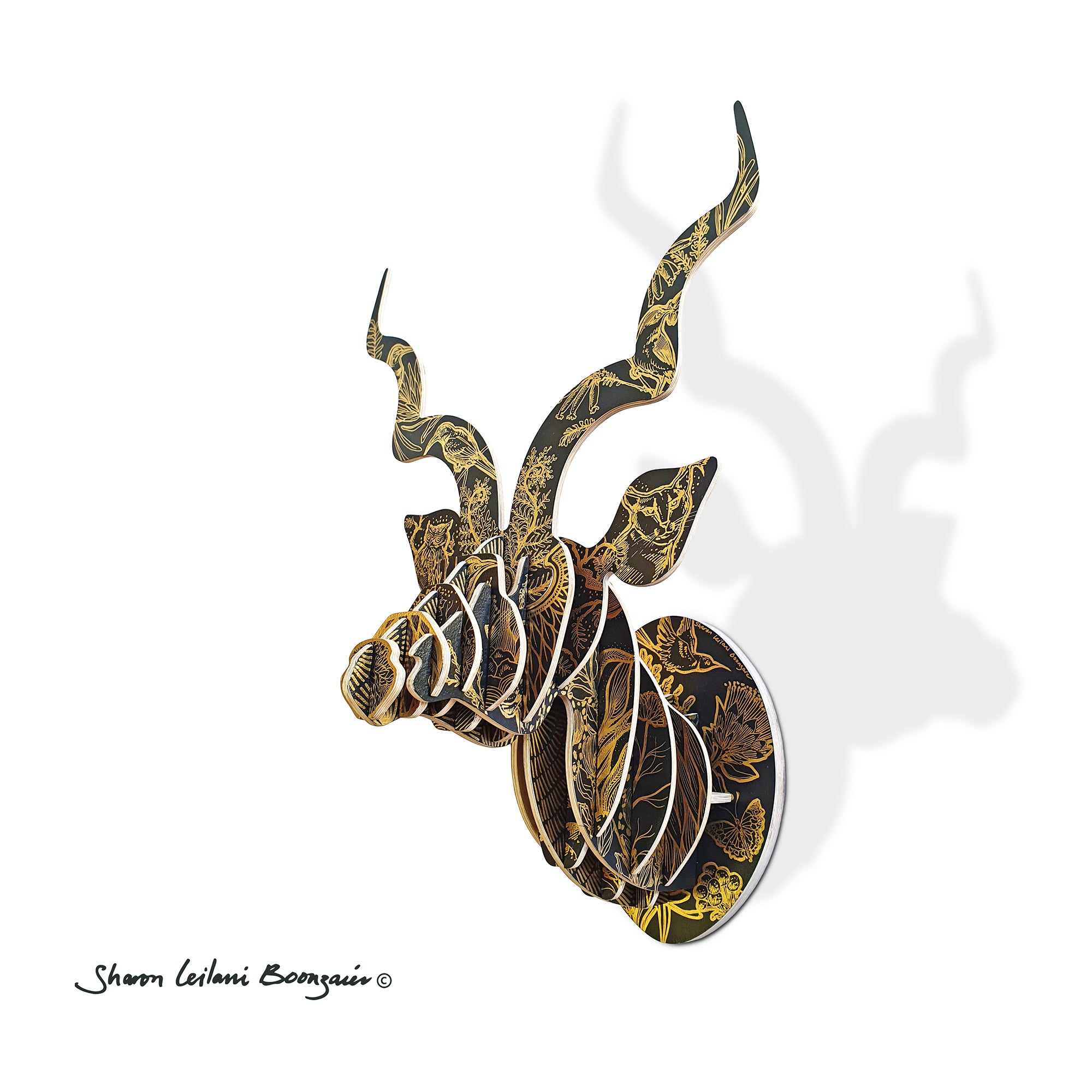 Hand Illustrated 'Fynbos Bounty' Kudu head