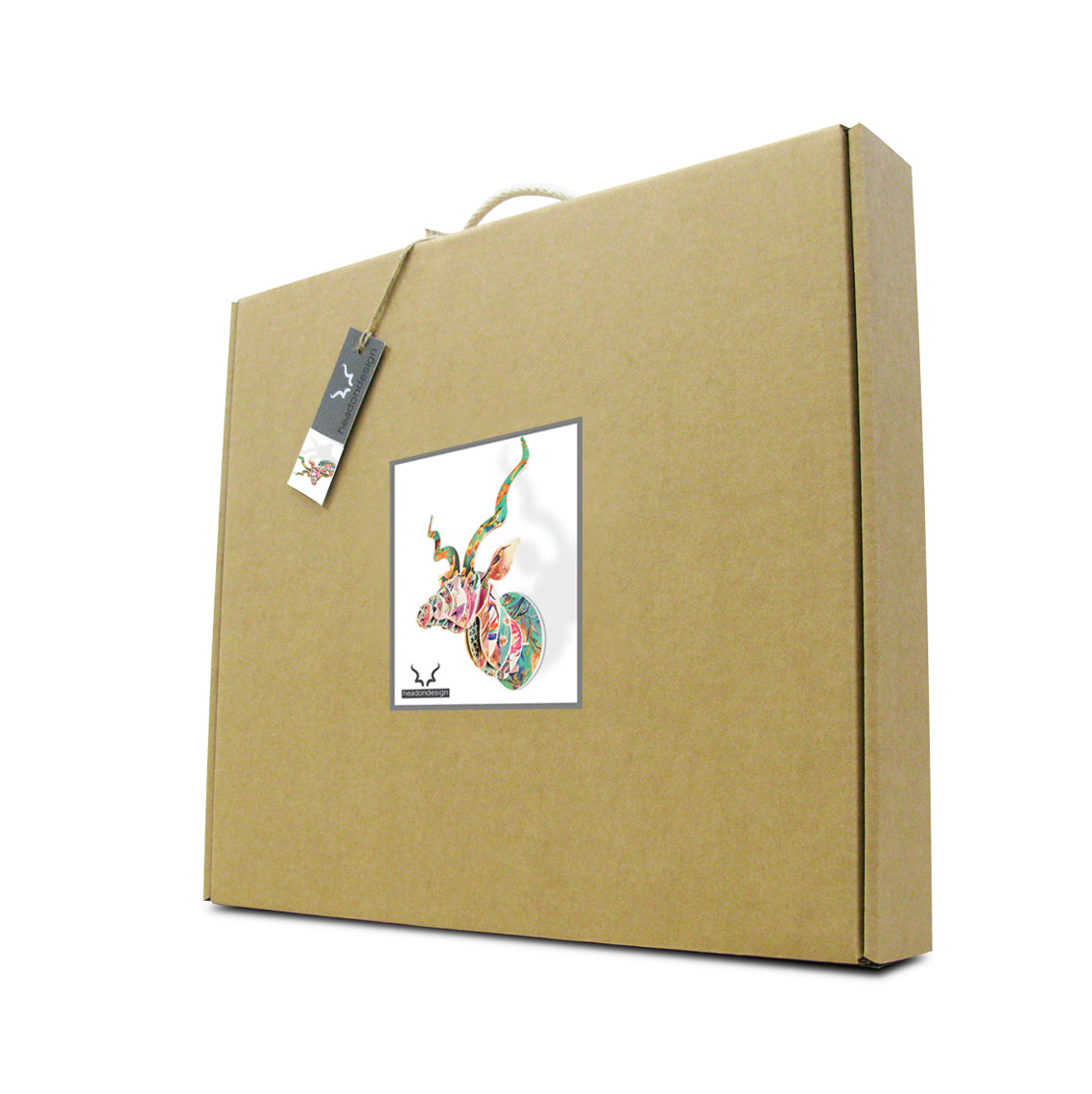 Kudu head with Paradise Print