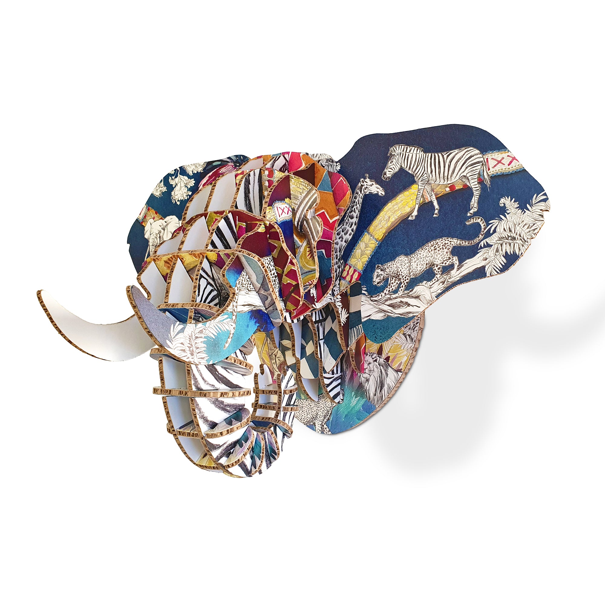 Elephant with Tribal Artist print on Xanita Board