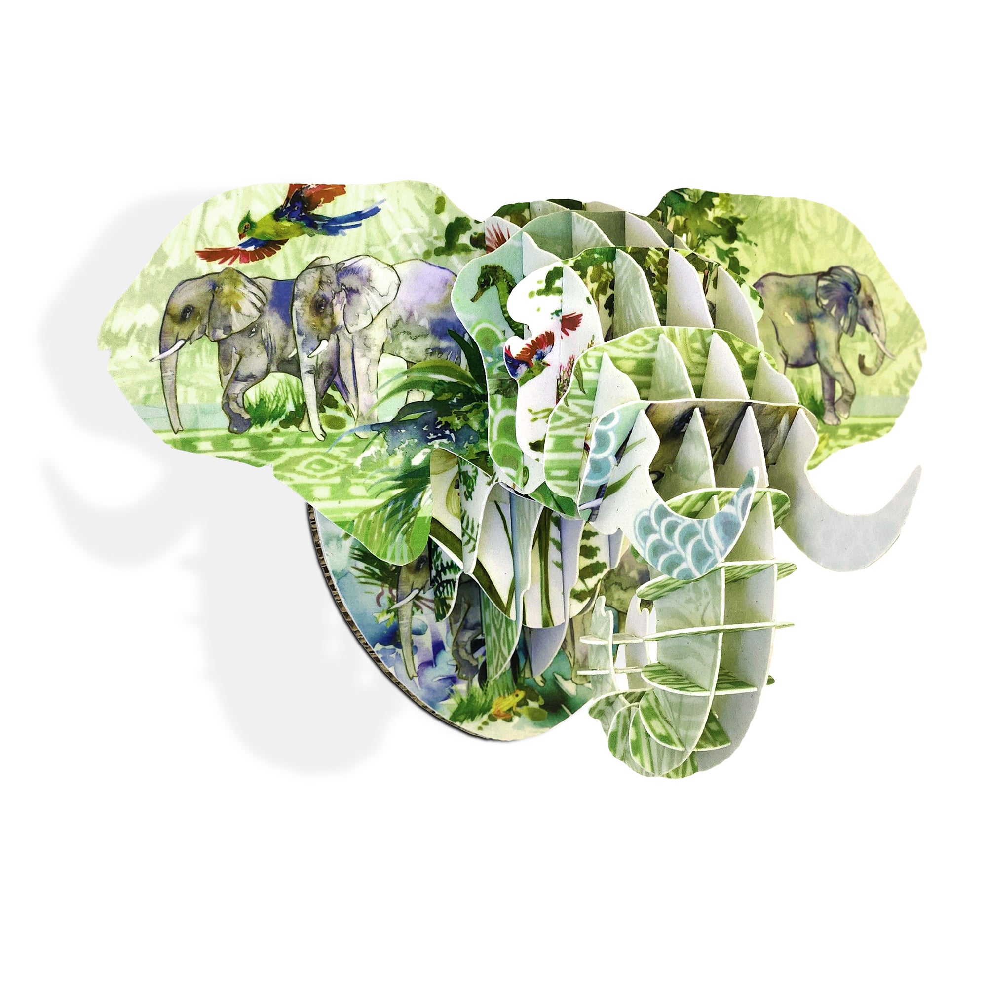 Mini Ele head with Knysna Forest print