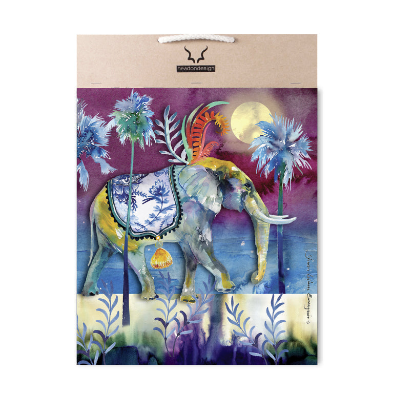 Elephant Sculpture - with Artist Print