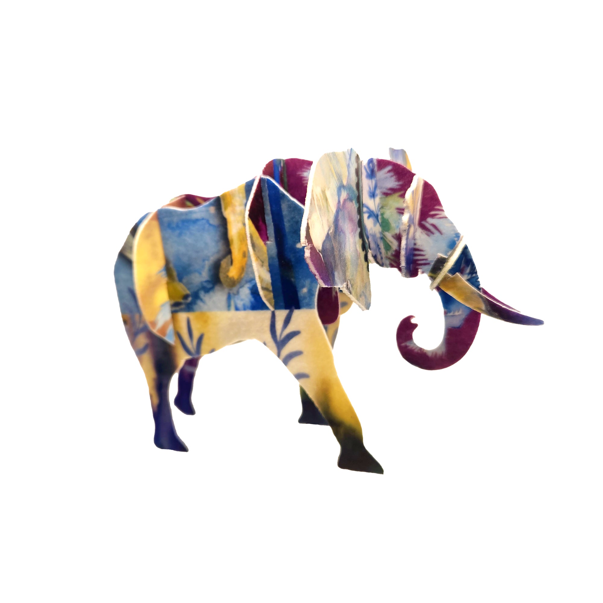 Elephant Sculpture - with Artist Print