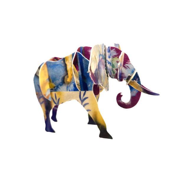 Elephant Sculpture - with Artist Sharon B Print
