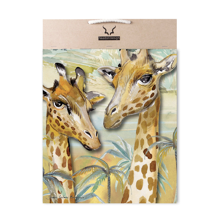 Giraffe Sculpture - with Artist Print