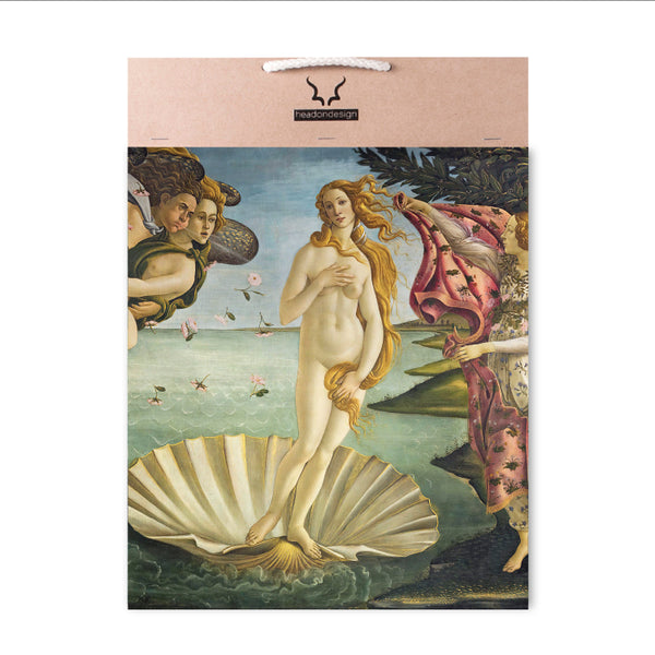 Giraffe Sculpture - with Botticelli Art Print