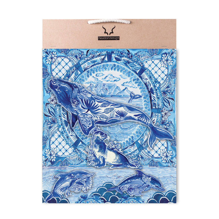 Whale Sculpture - with Delft Art Print