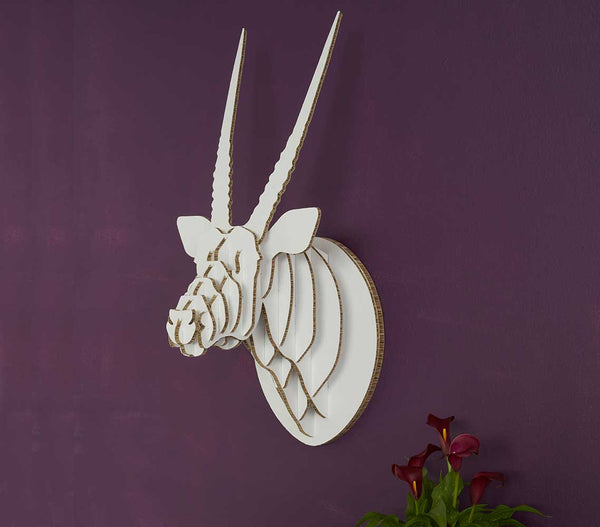 Oryx Trophy Head in X-Board, Head On Design, recycled paperboard