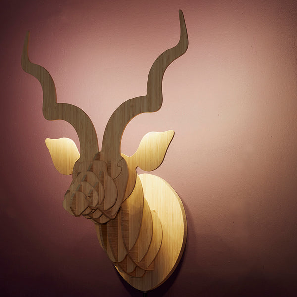 Kudu light in Bamboo.