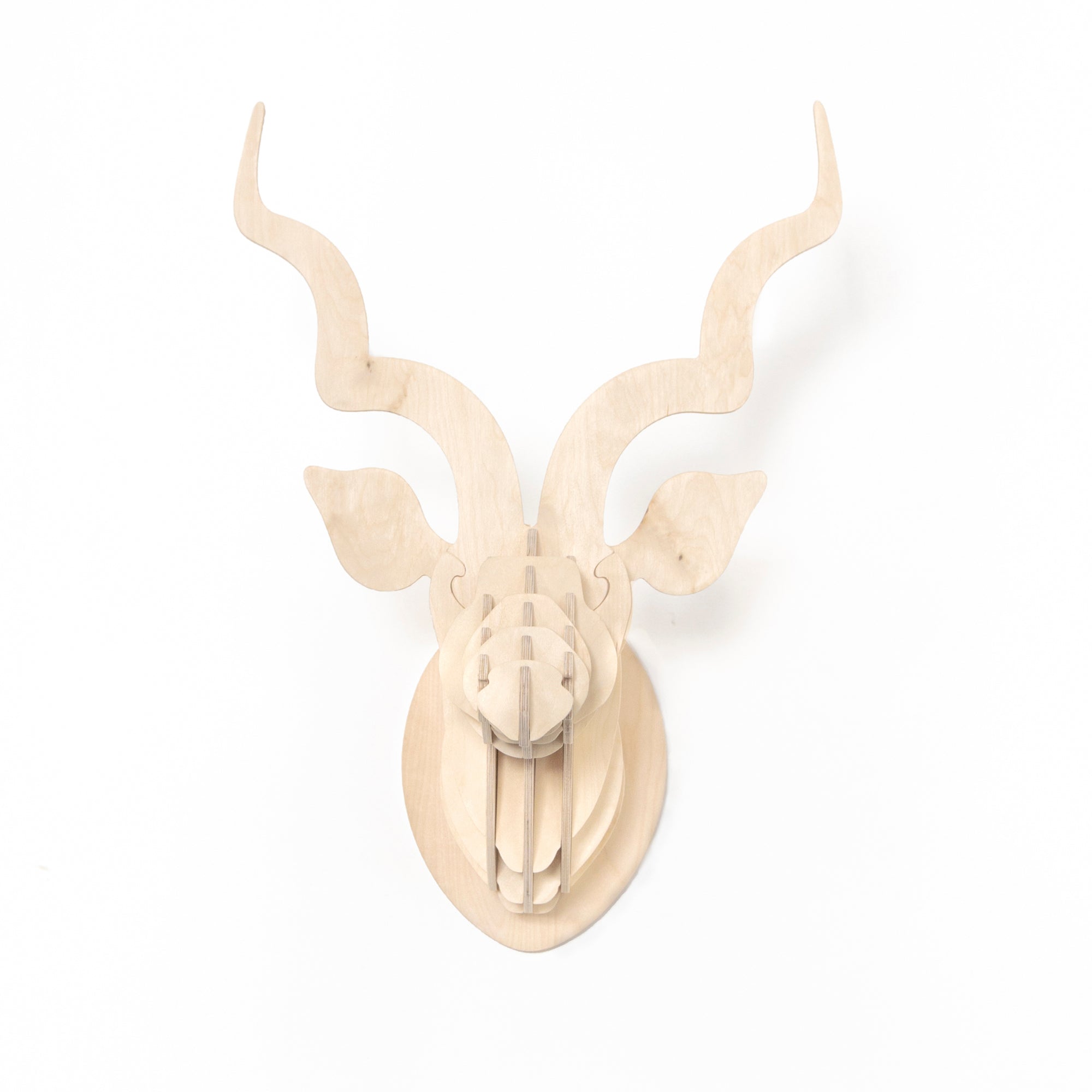 Head On Design Birch Ply kudu head