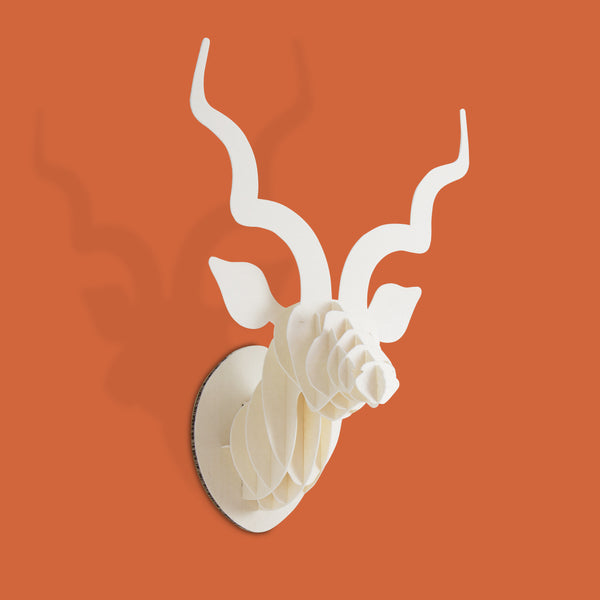 Kudu head, kids decor, DIY, Flat pack, head on design