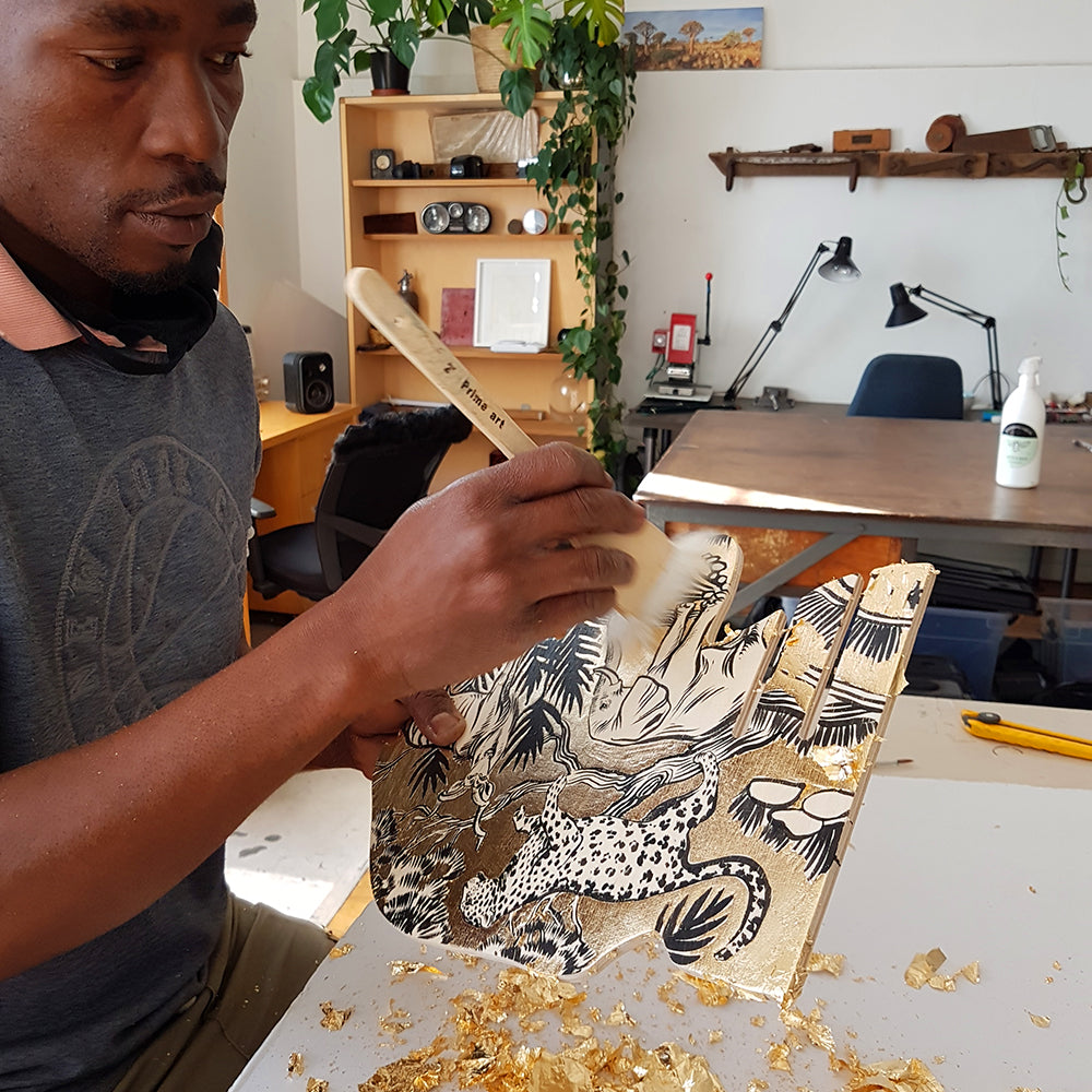 Hand Painted 'Safari' Elephant head.