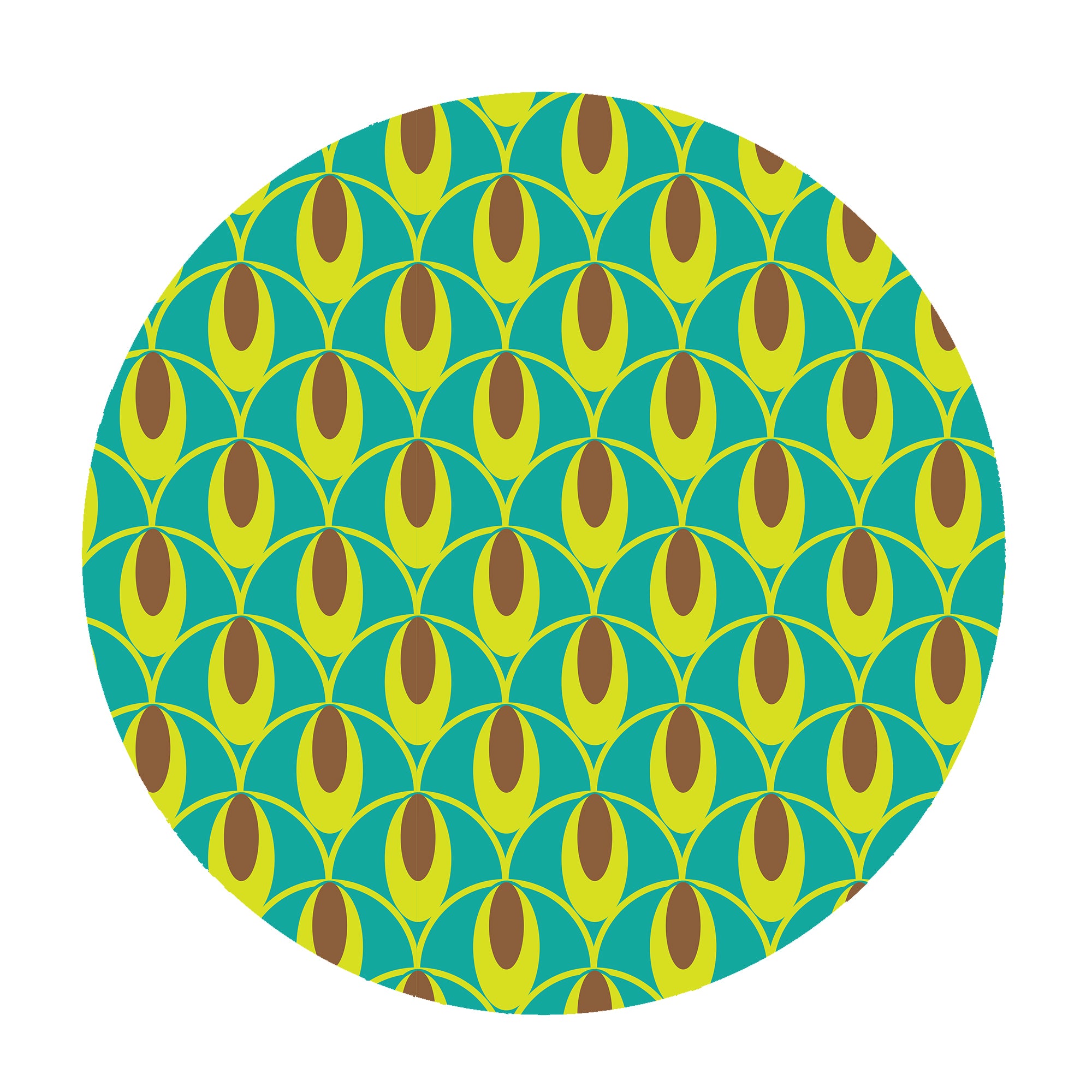 Side Table with Shweshwe print.