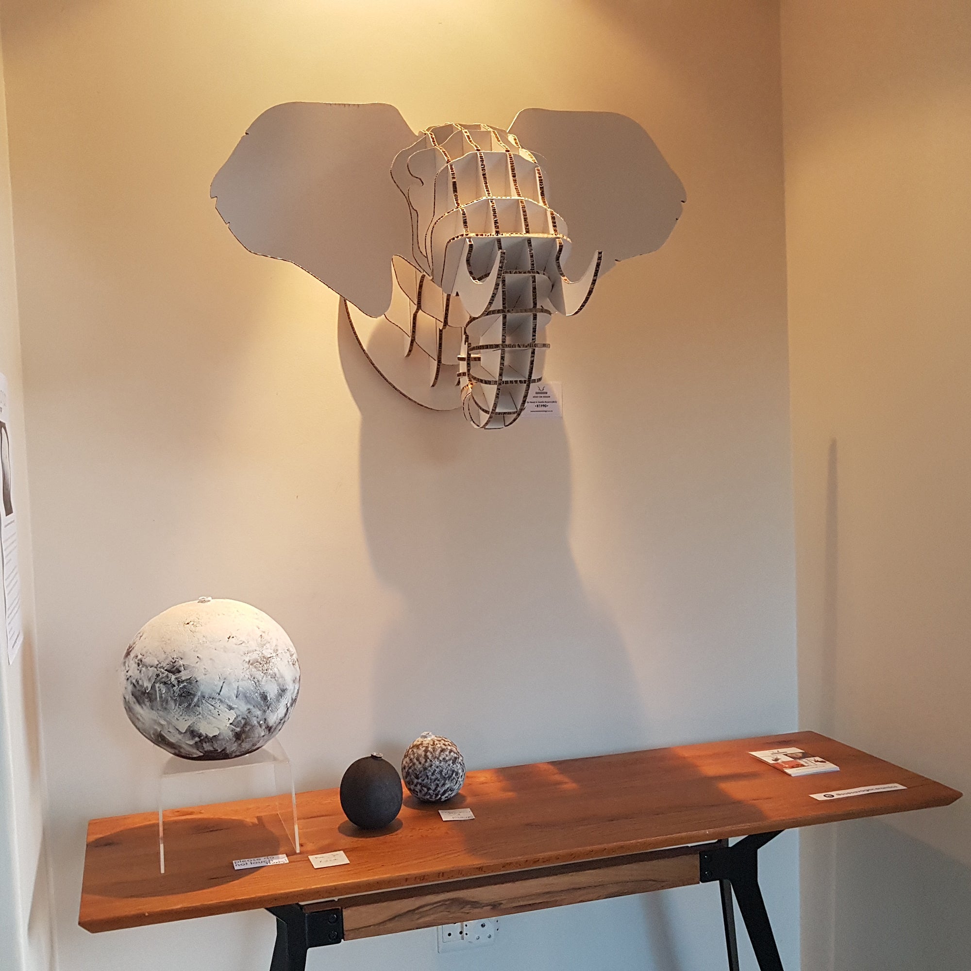Elephant Trophy Head in X-Board (med and LRG)