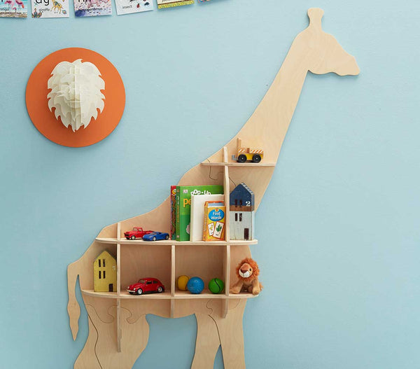 Giraffe Bookshelf in Birch Ply