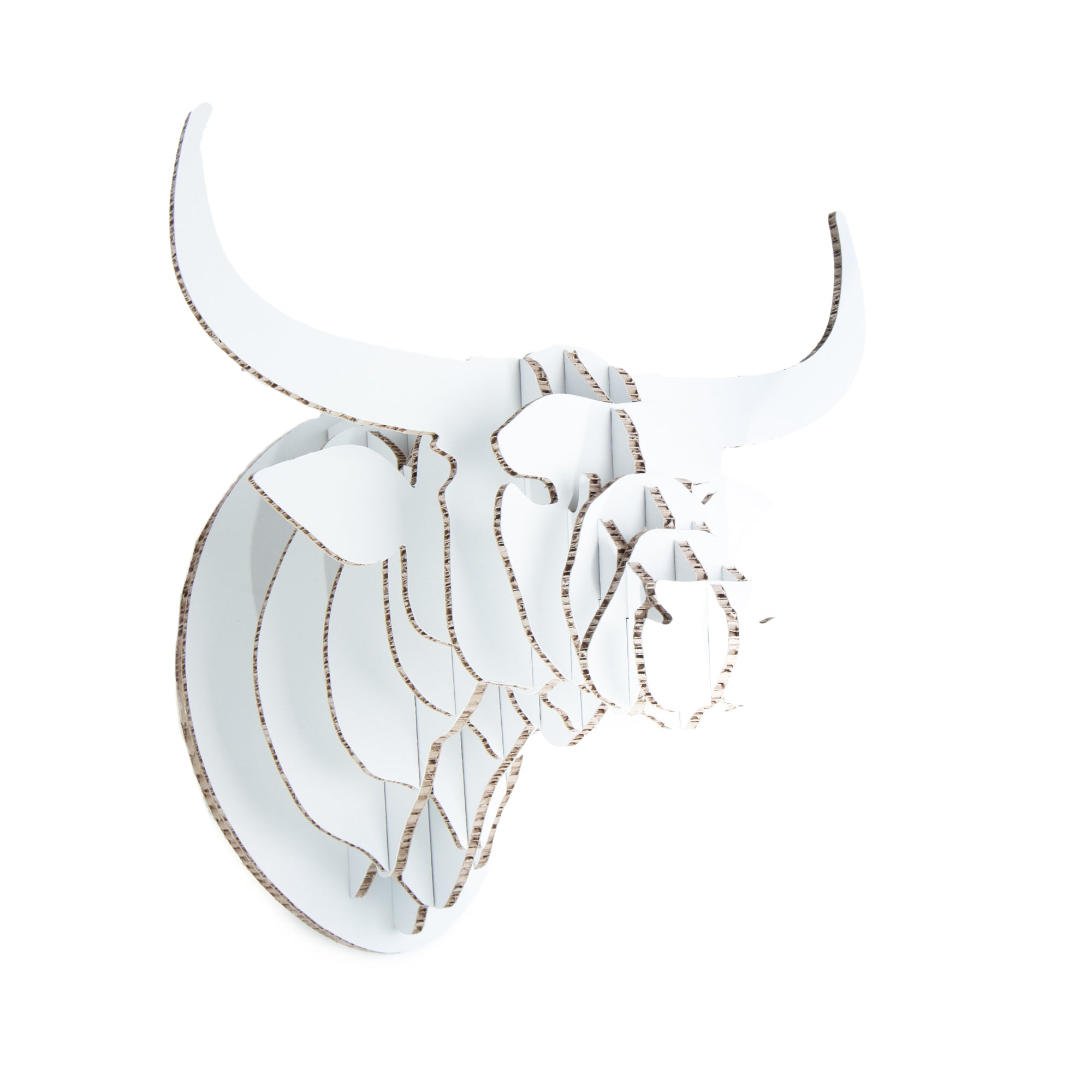Nguni Trophy Head in X-Board, Head On Design, recycled paperboard
